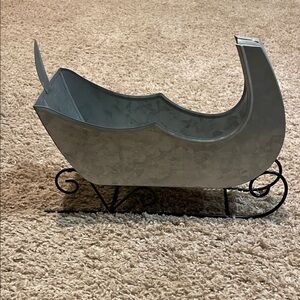 Silver Sleigh Decoration